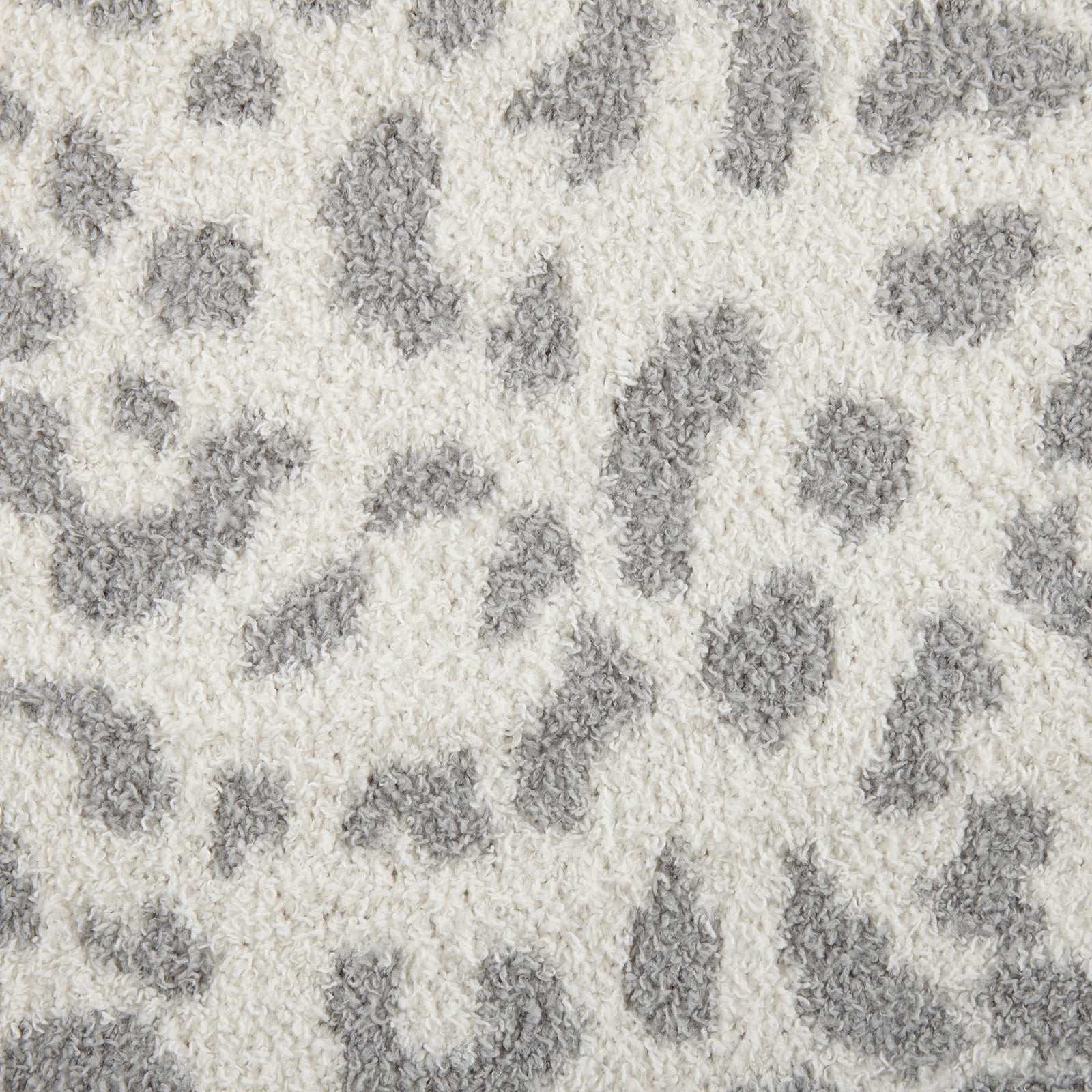 Snow Leopard Print Cozy Knit Throw